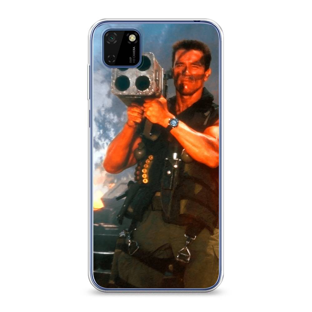 

Чехол на Huawei Y5p "Арнольд Шварцнеггер с базукой", Голубой;коричневый, 6103750-6