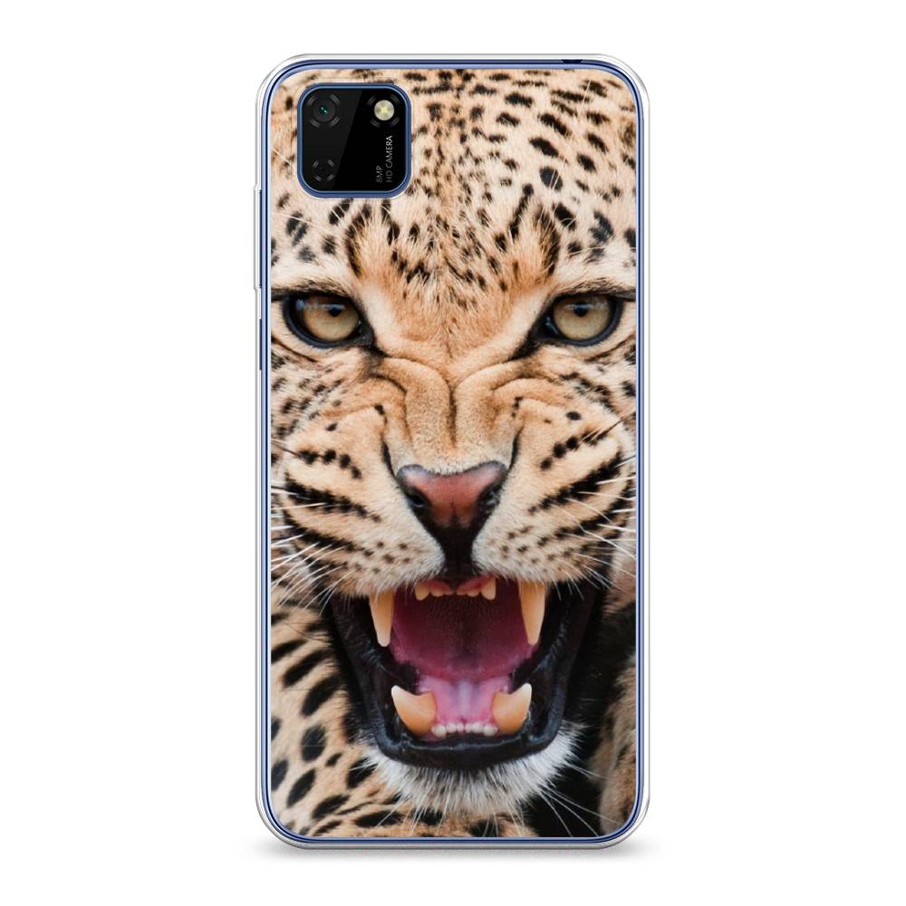 

Чехол на Huawei Y5p "Леопард 3d", Бежевый;черный, 6103750-6