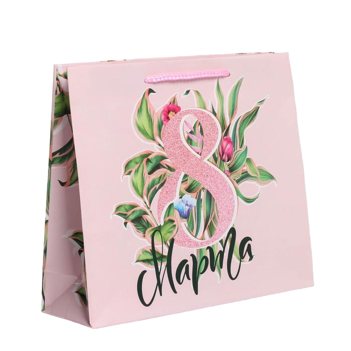 

Пакет ламинированный горизонтальный «С праздником», ML 23  27  8 см, Разноцветный