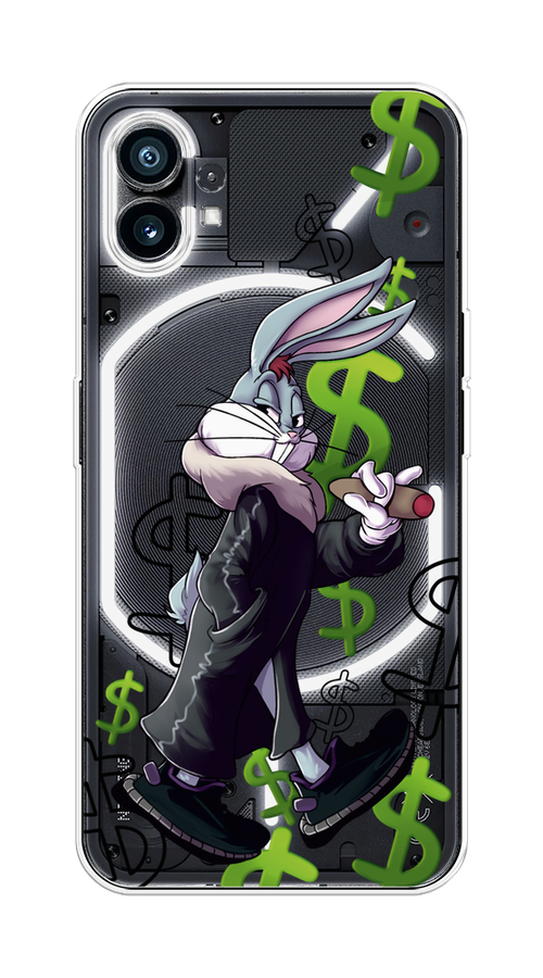 

Чехол на Nothing Phone (1) "Rich Bugs Bunny", Зеленый;черный;голубой, 3300150-6