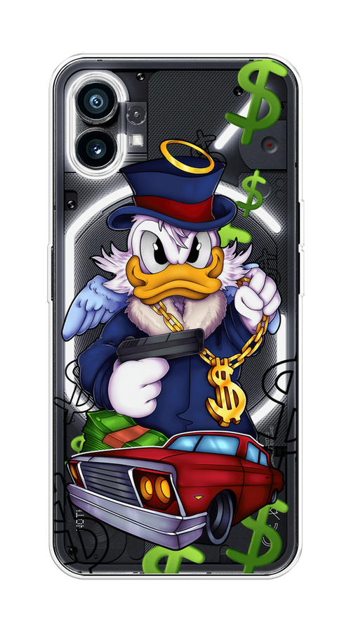 

Чехол на Nothing Phone (1) "Scrooge McDuck with a Gold Chain", Красный;синий;белый, 3300150-6