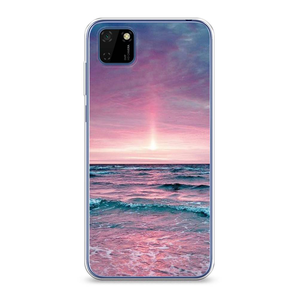 

Чехол на Huawei Y5p "Восход 3", Розовый;голубой, 6103750-2