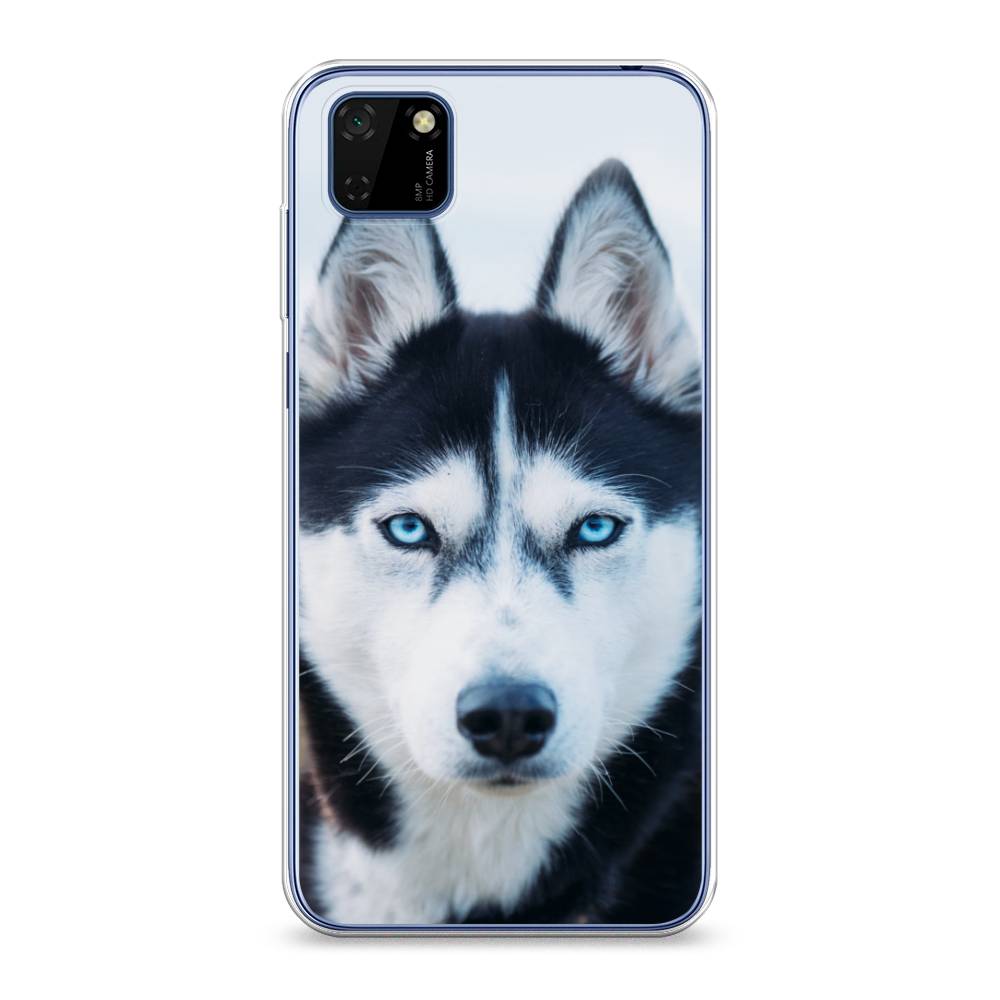 

Чехол на Huawei Y5p "Хаски 2", Синий;белый, 6103750-1