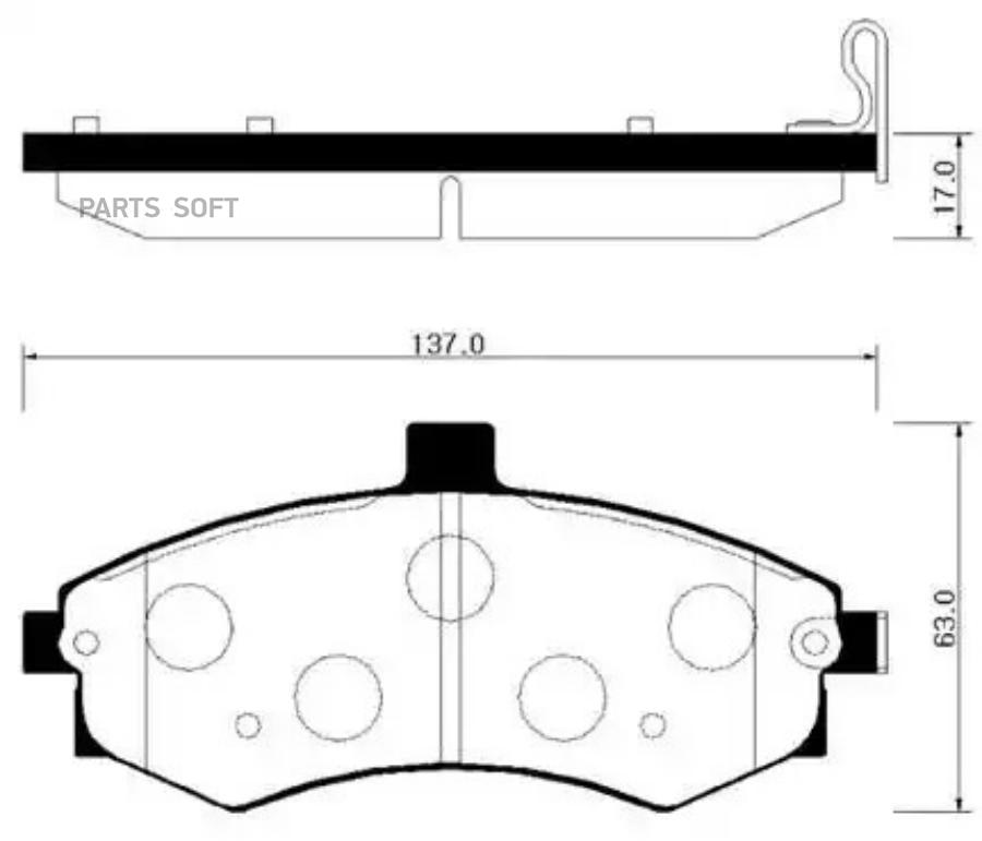 

Тормозные колодки HSB дисковые HP0027