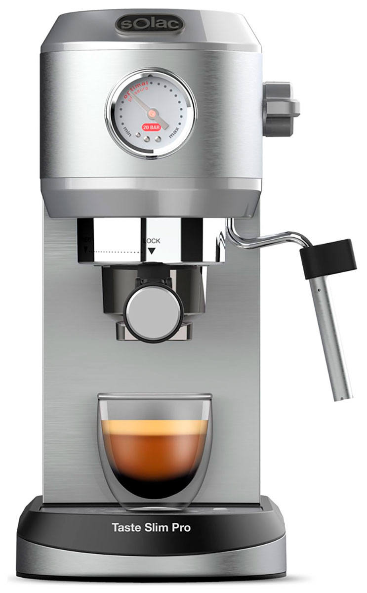 Рожковая кофеварка Solac Taste Slim Pro серебристая piet boon base чашки для кофе 4 шт