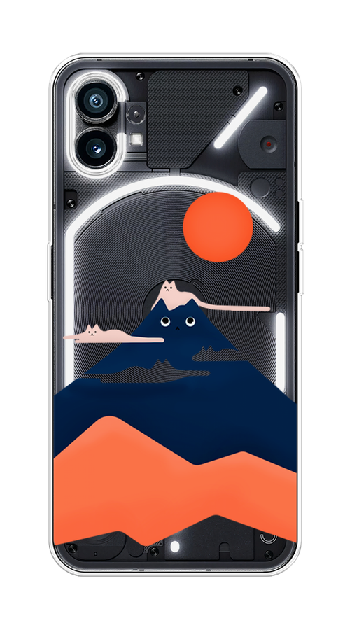 

Чехол на Nothing Phone (1) "Кот-гора", Черный;оранжевый, 3300150-4