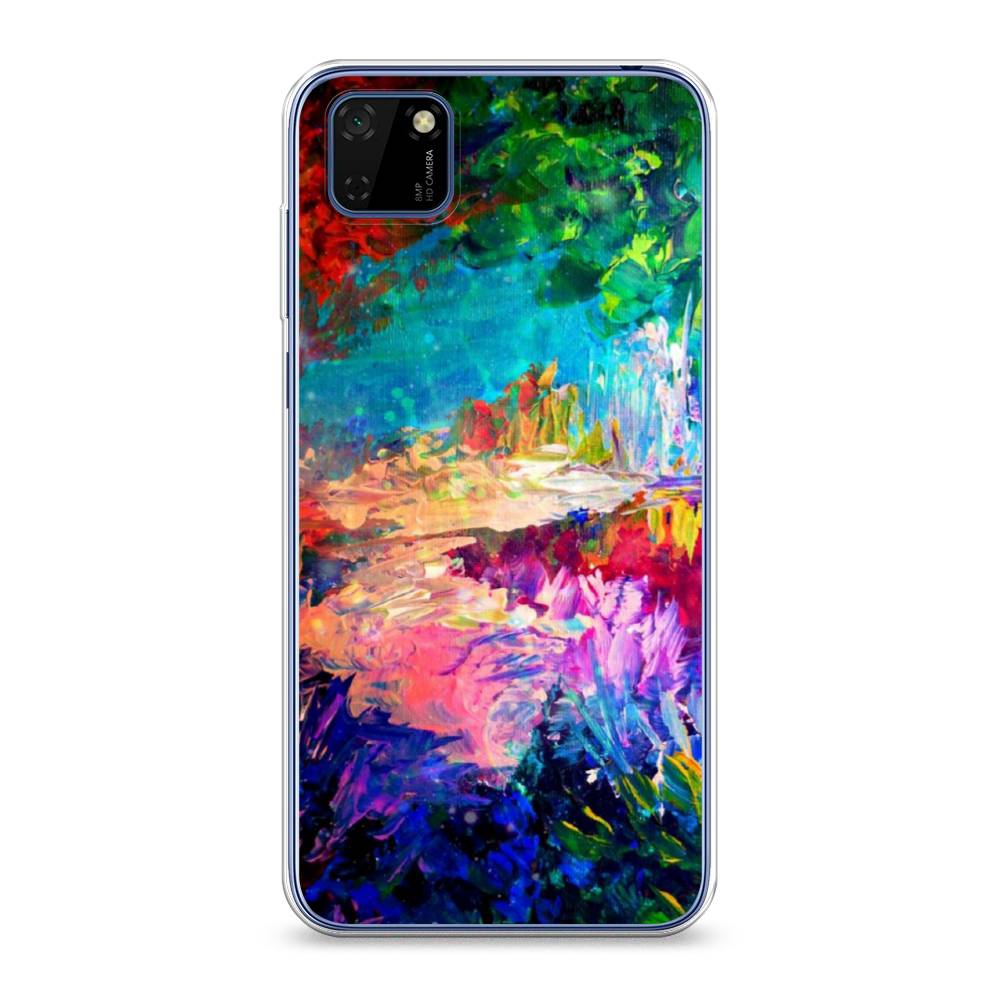 

Чехол на Huawei Y5p "Лес-гуашь", Синий;розовый;зеленый, 6103750-4