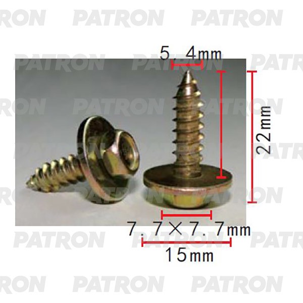 Саморез Применяемость: Саморез 5.4X22Mm Универсальный 100040735776