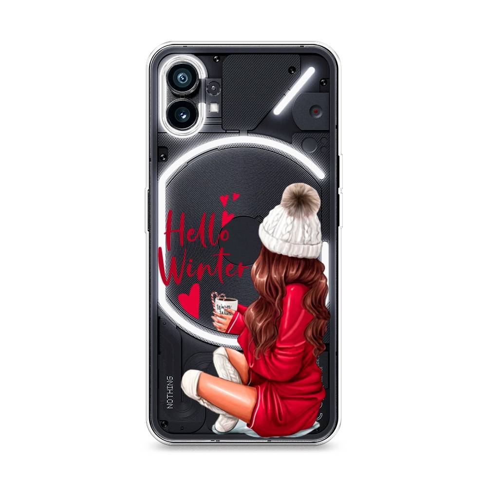

Чехол на Nothing Phone (1) "Hello winter", Красный;белый;коричневый, 3300150-5