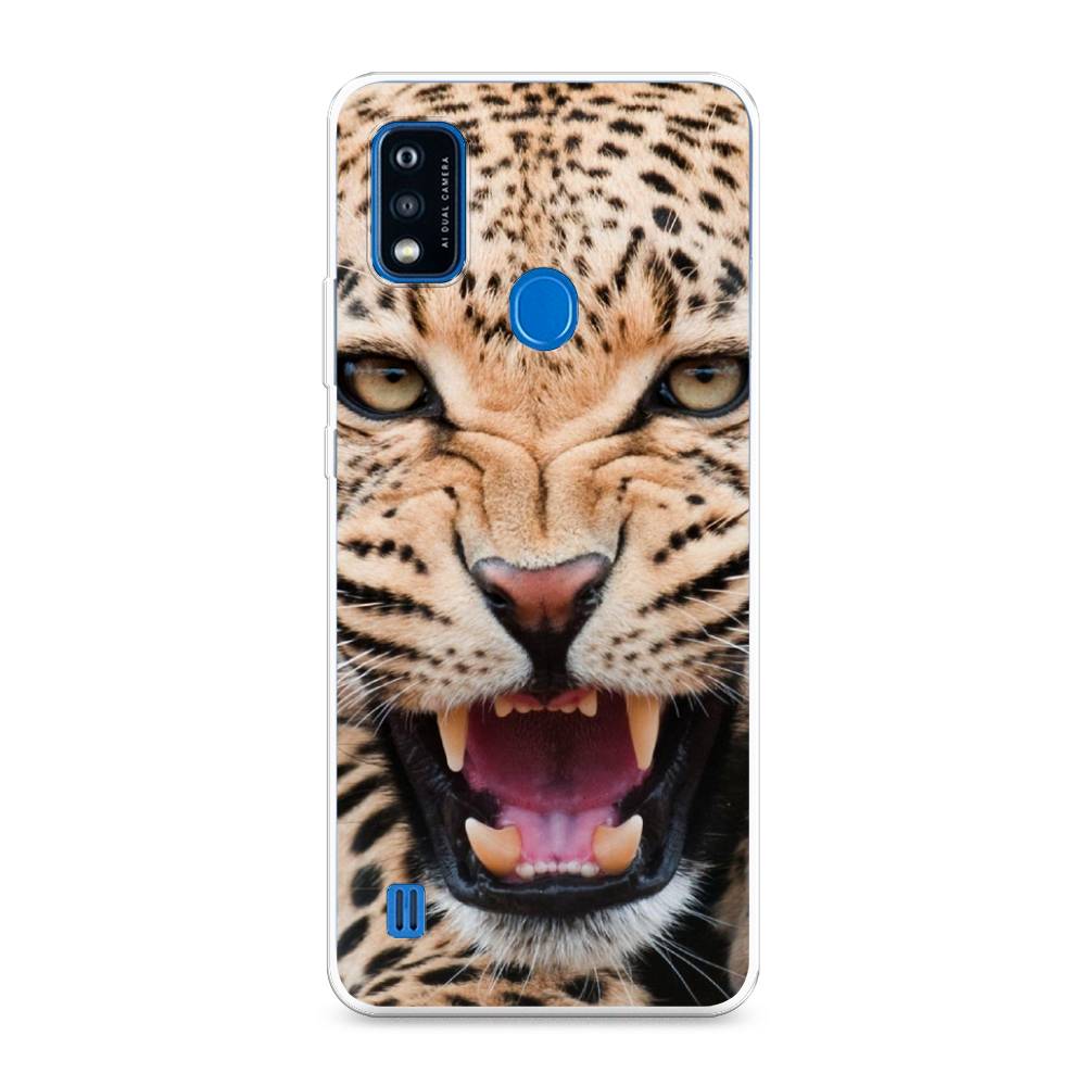 

Чехол на ZTE Blade A51 "Леопард 3d", Бежевый;черный, 134550-6