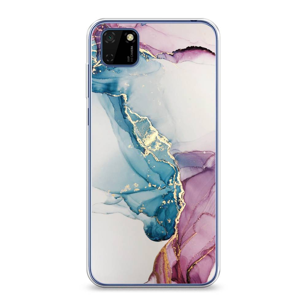 

Чехол на Huawei Y5p "Розовые разводы рисунок", 6103750-3