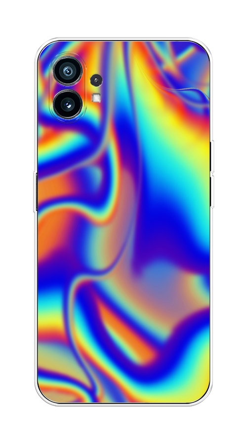 

Чехол на Nothing Phone (1) "Яркая голограмма", Разноцветный, 3300150-3