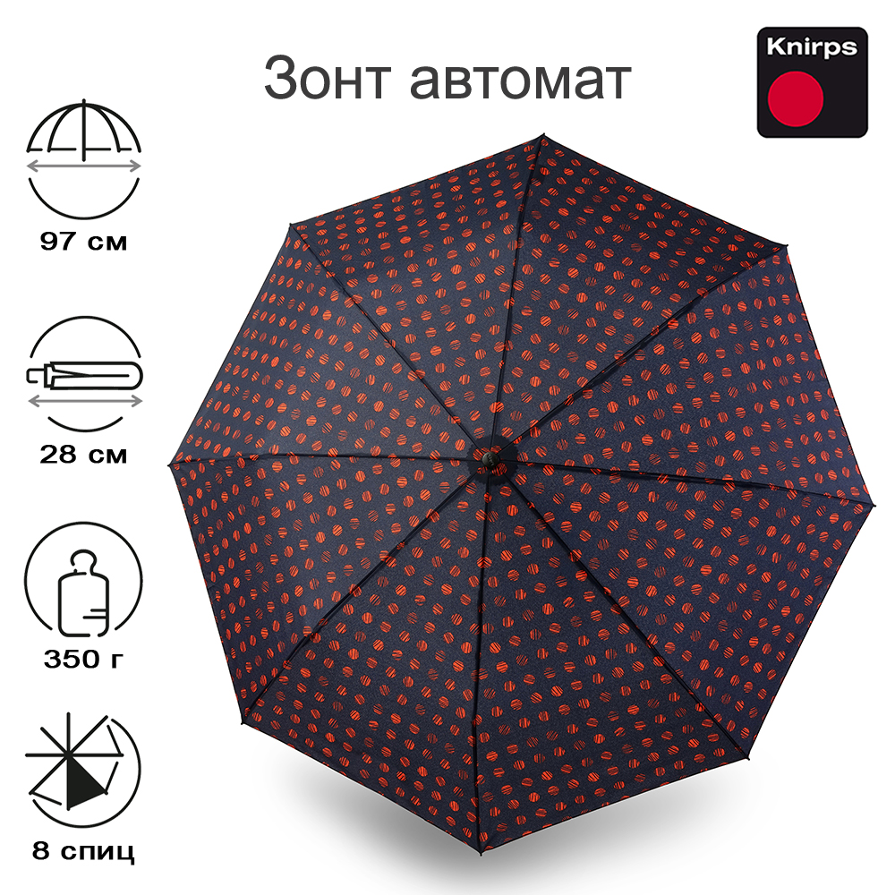 

Зонт женский Knirps A.200 Medium Duomatic pinta sailor, A.200 Medium Duomatic