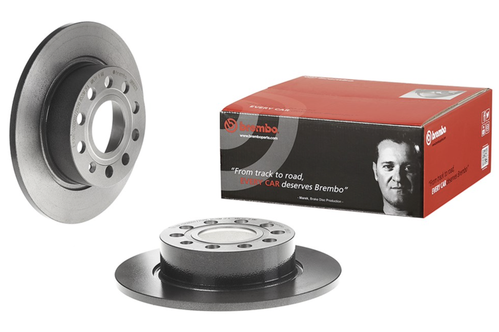 

Диск тормозной задн, AUDI: A3 08.9502.11, BREMBO 08.9502.11