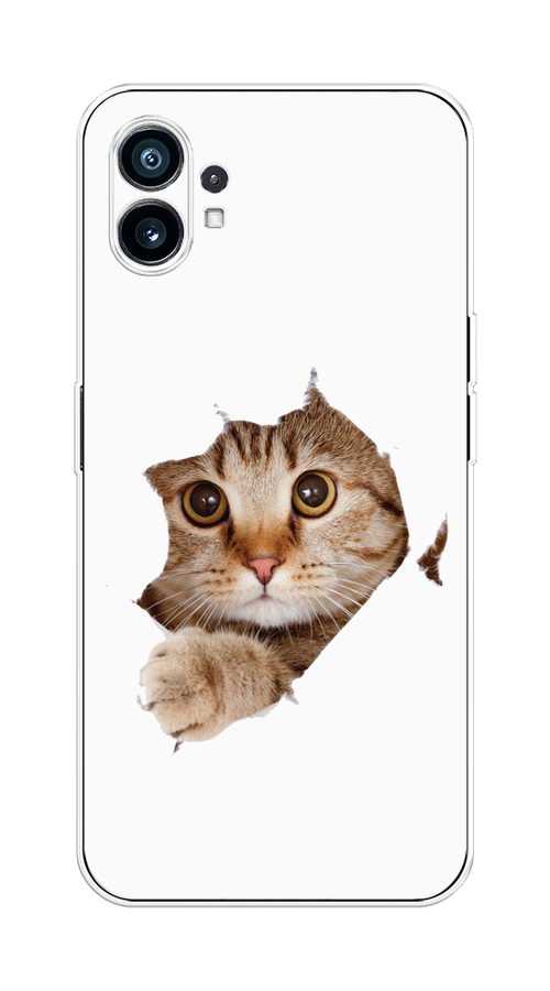 

Чехол на Nothing Phone (1) "Кот и бумага", Белый;коричневый, 3300150-1