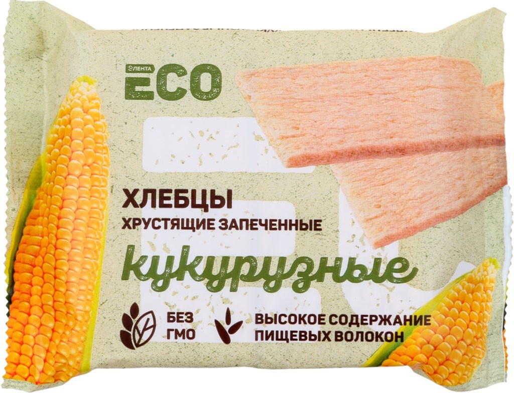Хлебцы Лента Eco Кукурузные запеченые 60 г