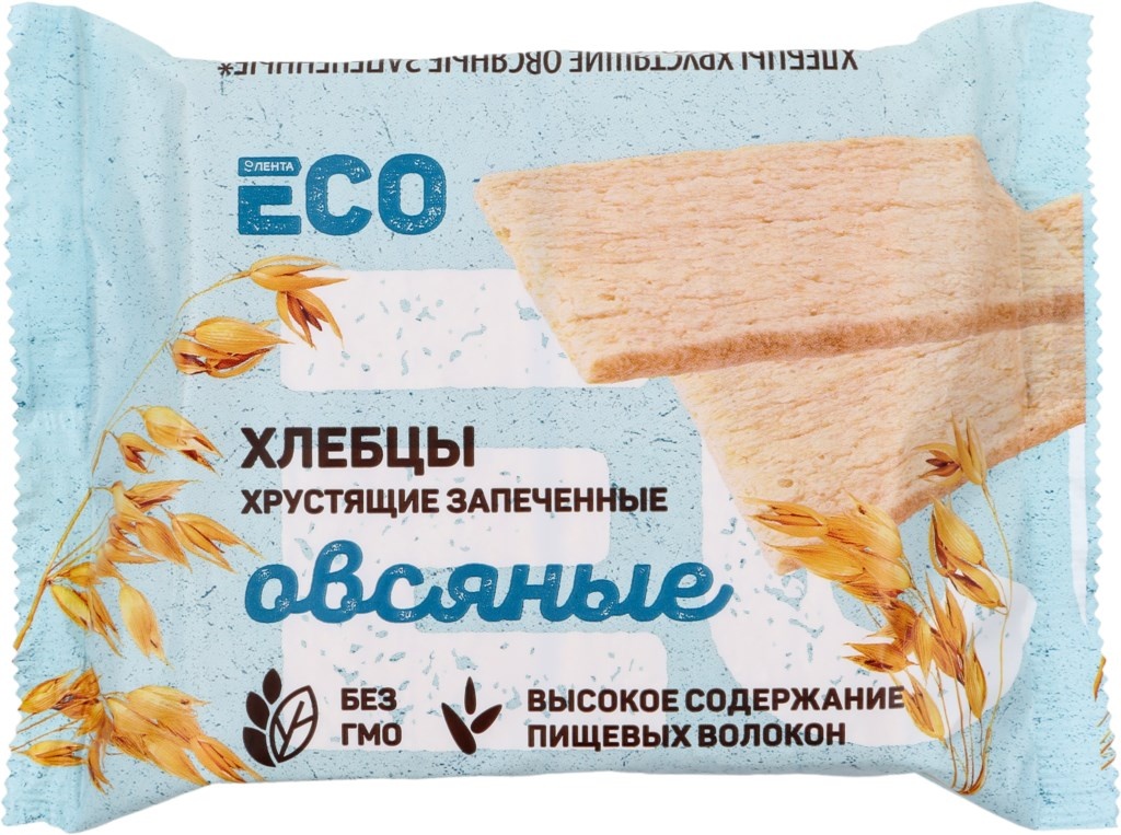 

Хлебцы Лента Eco Овсяные хрустящие запеченные 60 г