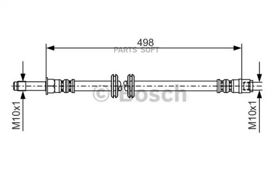 

Шланг Торм.Пер.Mercedes W639 498мм Bosch арт. 1 987 481 006
