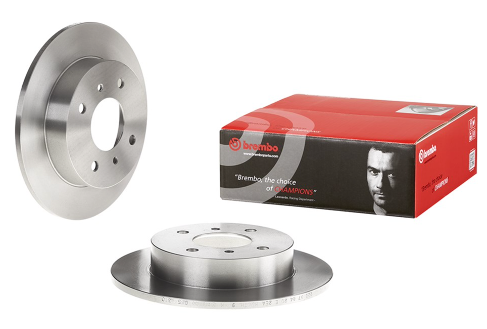 

Диск тормозной задн NISSAN: ALMERA II 00-, ALMERA II Hatchback 00-, PRIMERA 90-96, BREMBO 08.5443.10