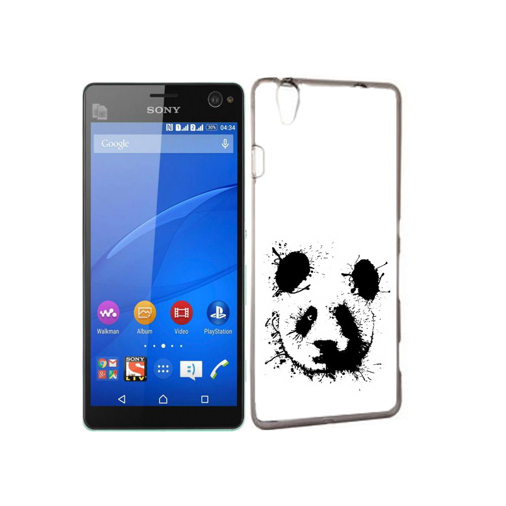 

Чехол MyPads Tocco для Sony Xperia C4 клякса-панда, Прозрачный, Tocco