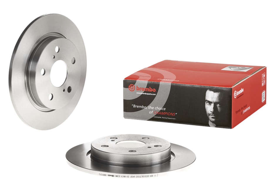 

Диск тормозной TOYOTA: ALTIS седан 07-, AURIS 06-, BREMBO 08.A912.10