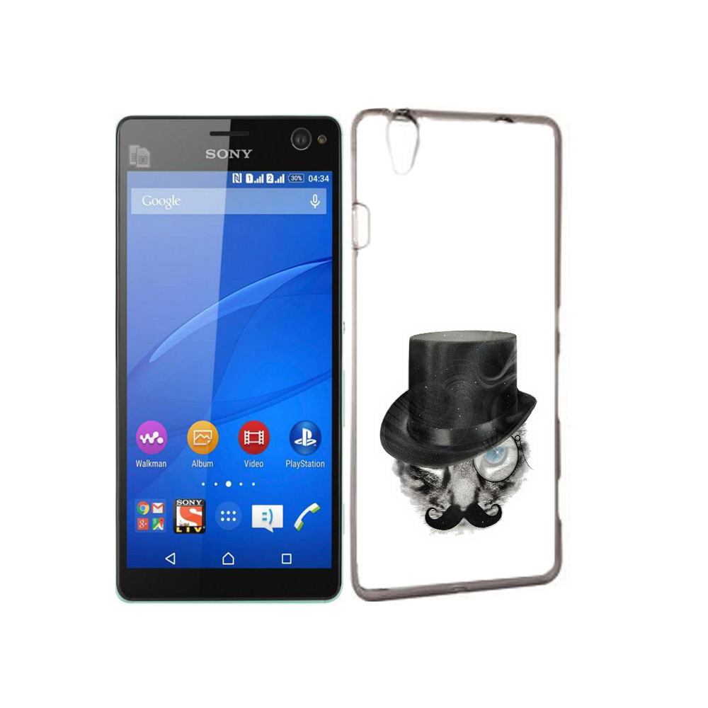 

Чехол MyPads Tocco для Sony Xperia C4 интелегентный кот, Прозрачный, Tocco