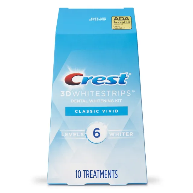 Отбеливающие полоски для зубов Crest 3D Whitestrips Classic Vivid New 2021