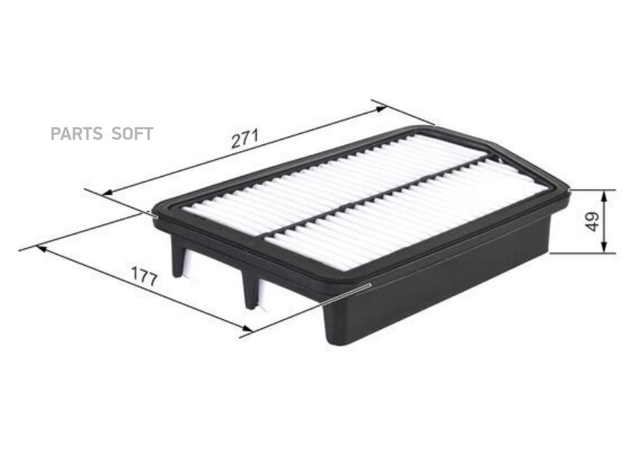 Воздушный Фильтр S0435 Bosch арт. F 026 400 435