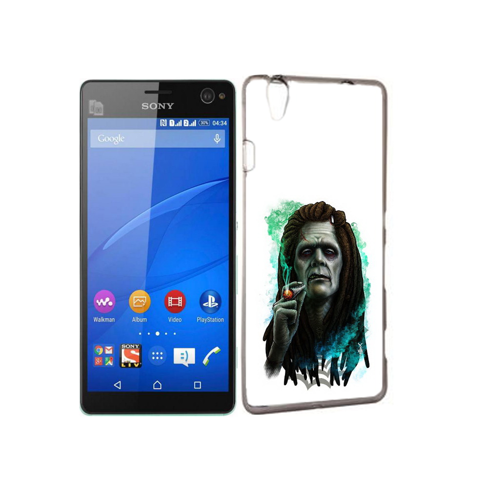 

Чехол MyPads Tocco для Sony Xperia C4 зеленый мужчина с сигаретой, Прозрачный, Tocco