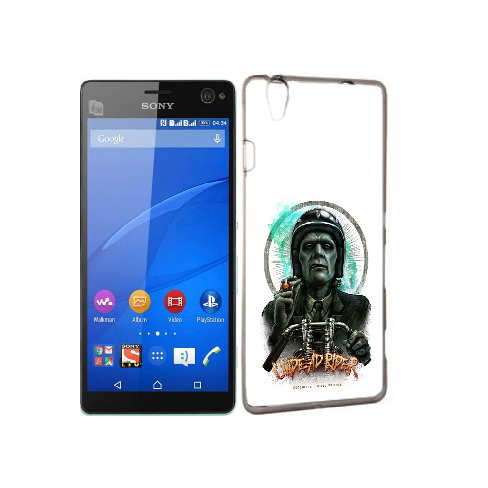 

Чехол MyPads Tocco для Sony Xperia C4 зеленый мужчина с сигаретой на мотоцикле, Прозрачный, Tocco