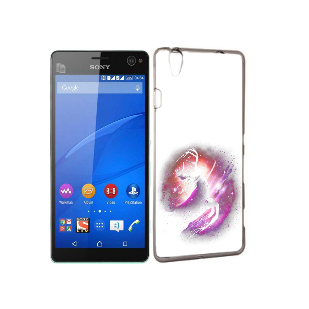 

Чехол MyPads Tocco для Sony Xperia C4 звездный олень, Прозрачный, Tocco