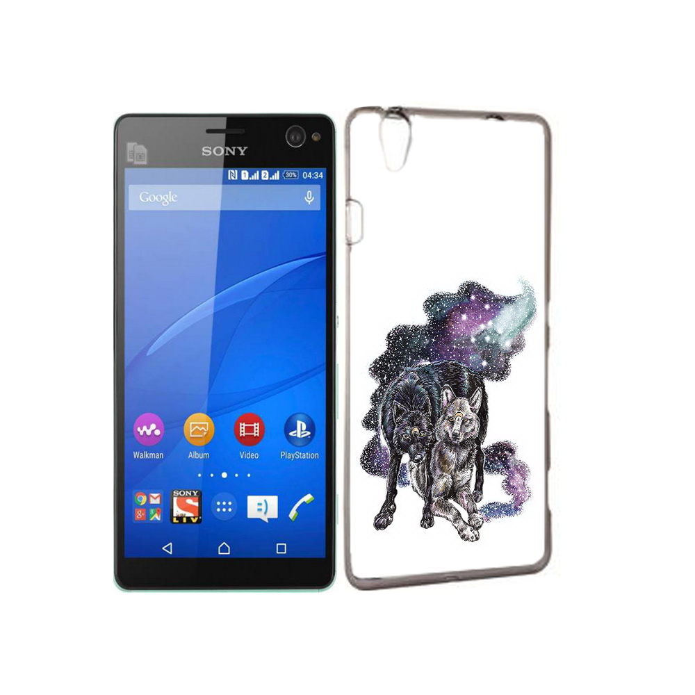 

Чехол MyPads Tocco для Sony Xperia C4 звездные волки, Прозрачный, Tocco