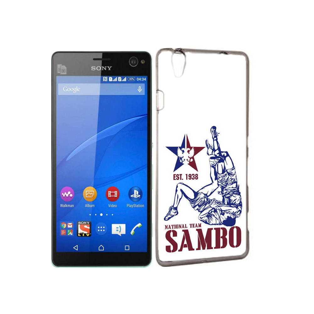 

Чехол MyPads Tocco для Sony Xperia C4 единоборства самбо, Прозрачный, Tocco