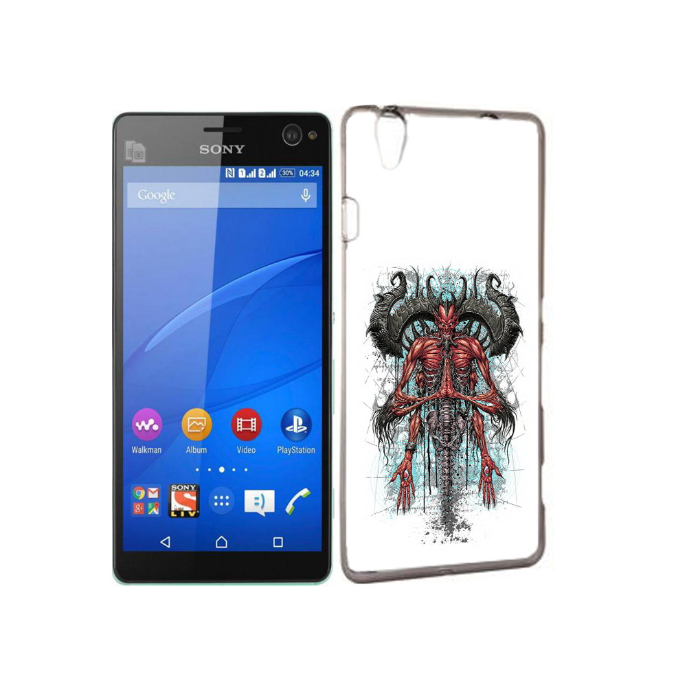 

Чехол MyPads Tocco для Sony Xperia C4 дьявол, Прозрачный, Tocco