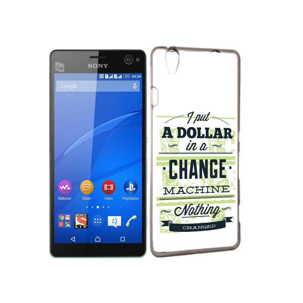 

Чехол MyPads Tocco для Sony Xperia C4 доллар надпись, Прозрачный, Tocco