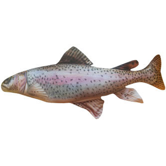 фото Подушка в виде рыбы «форель» 65 см мнушки