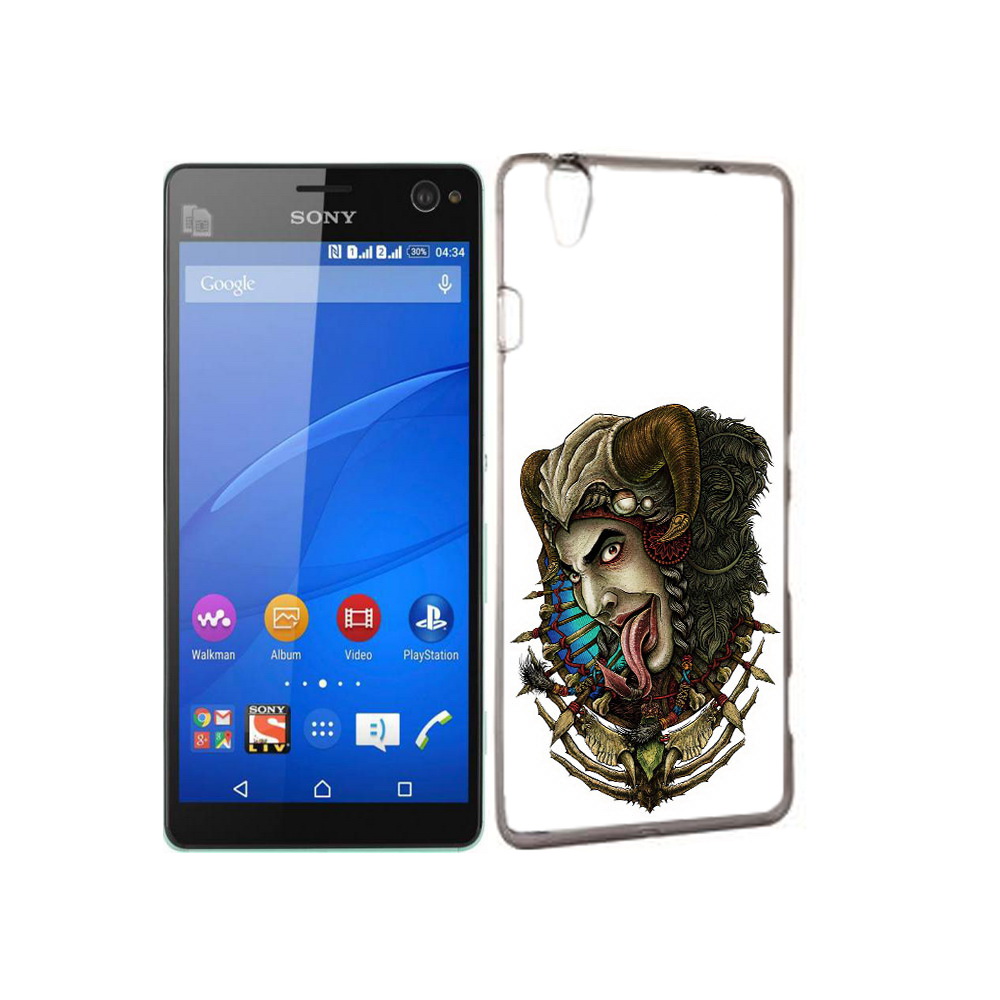 

Чехол MyPads Tocco для Sony Xperia C4 длинный язык, Прозрачный, Tocco