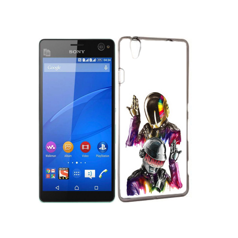 

Чехол MyPads Tocco для Sony Xperia C4 диско космонавты, Прозрачный, Tocco