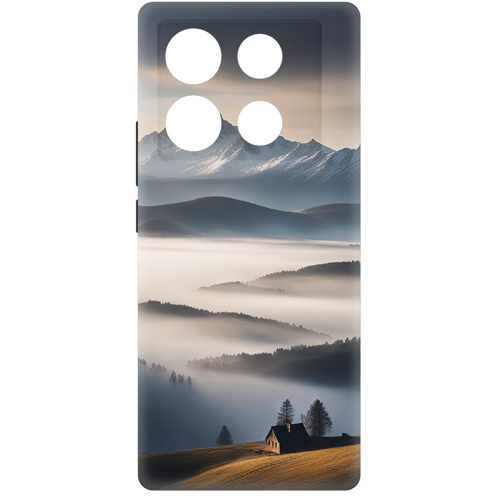 

Чехол-накладка Krutoff Soft Case Туман для INFINIX Note 40 черный