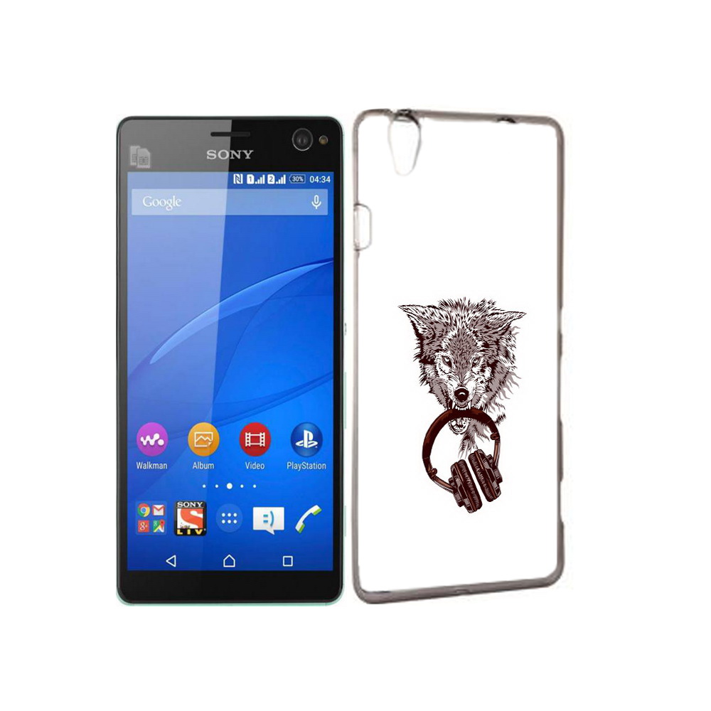 

Чехол MyPads Tocco для Sony Xperia C4 дикий волк, Прозрачный, Tocco