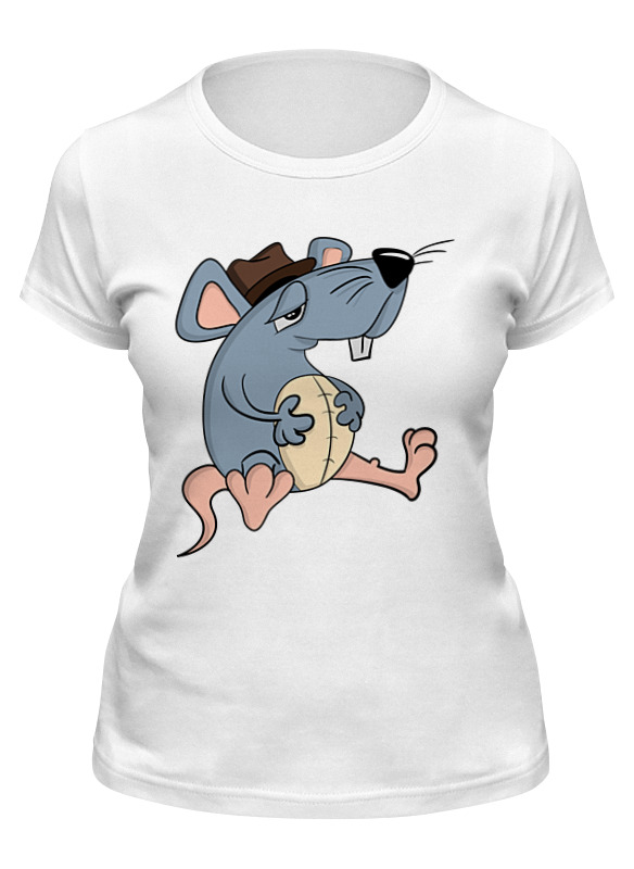 

Футболка женская Printio Крыса белая S, Белый, Крыса