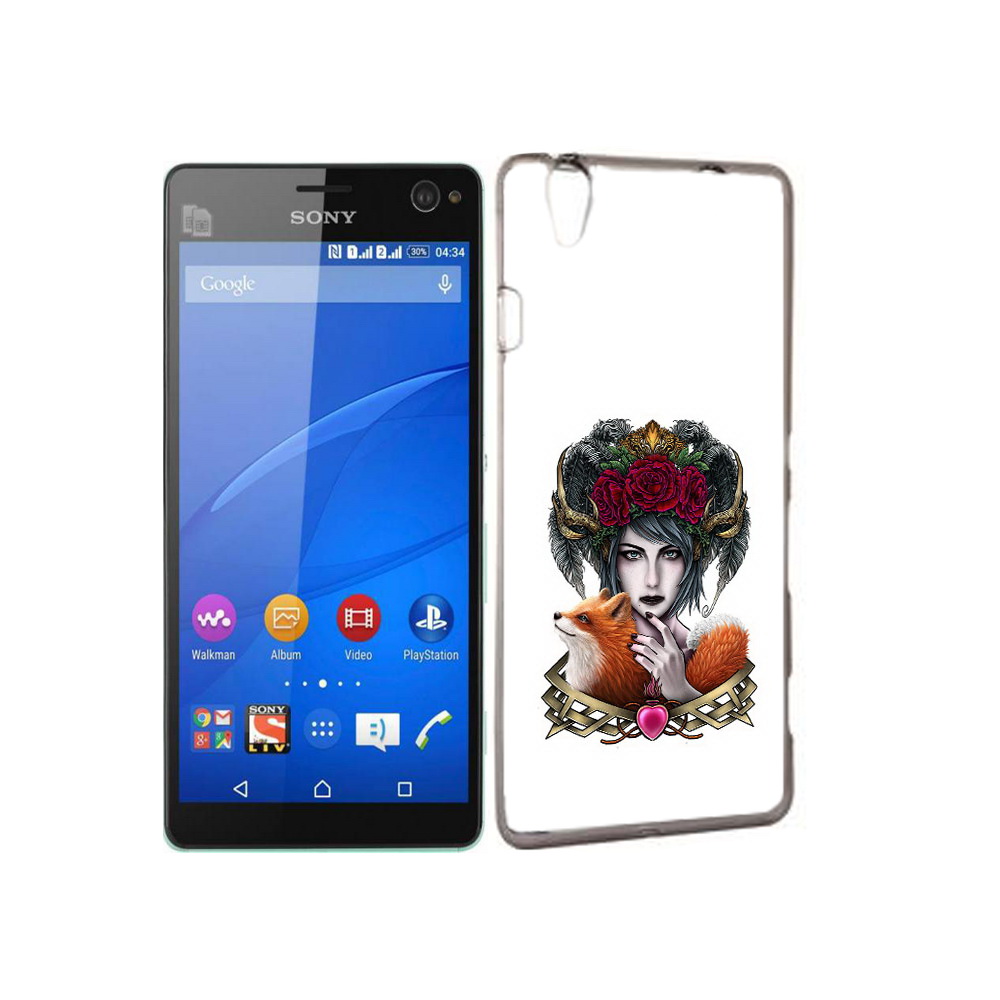 

Чехол MyPads Tocco для Sony Xperia C4 девушка с лисой, Прозрачный, Tocco