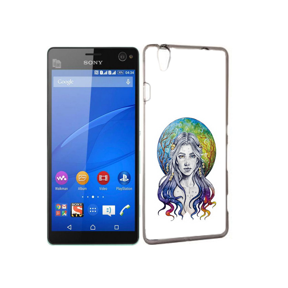 

Чехол MyPads Tocco для Sony Xperia C4 девушка с красивыми волосами, Прозрачный, Tocco