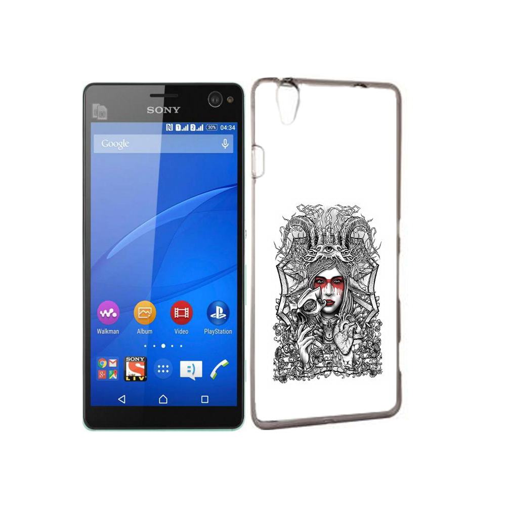 

Чехол MyPads Tocco для Sony Xperia C4 грусная девушка, Прозрачный, Tocco