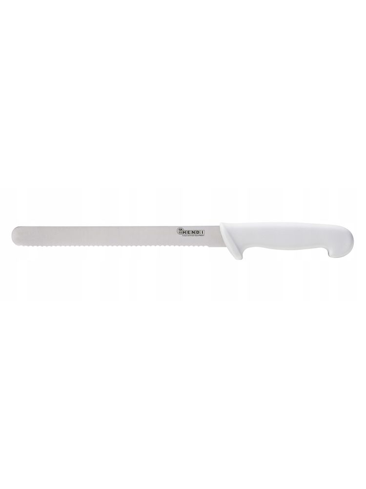 фото Нож профессиональный для хлеба и сдобы, белый, 300 мм, hendi, 843154 nobrand