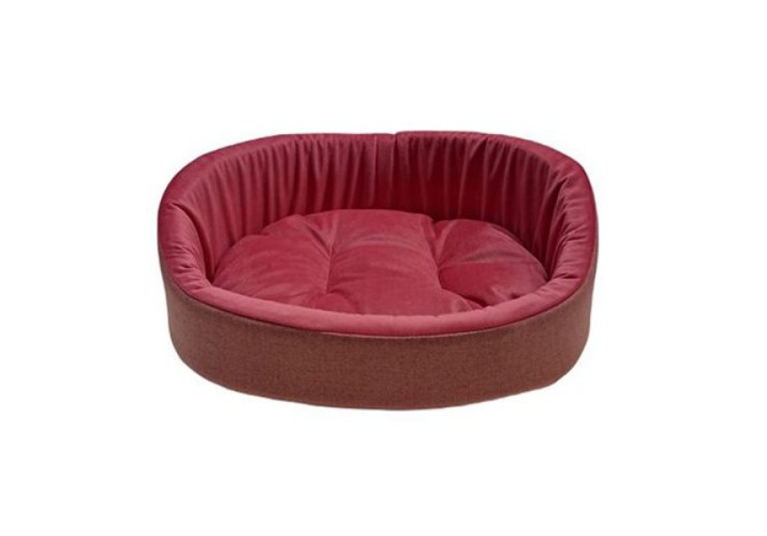 HOMEPET Montana №2 49 см х 43 см х 17 см диванчик ягодно-розовый для домашних животных  {4