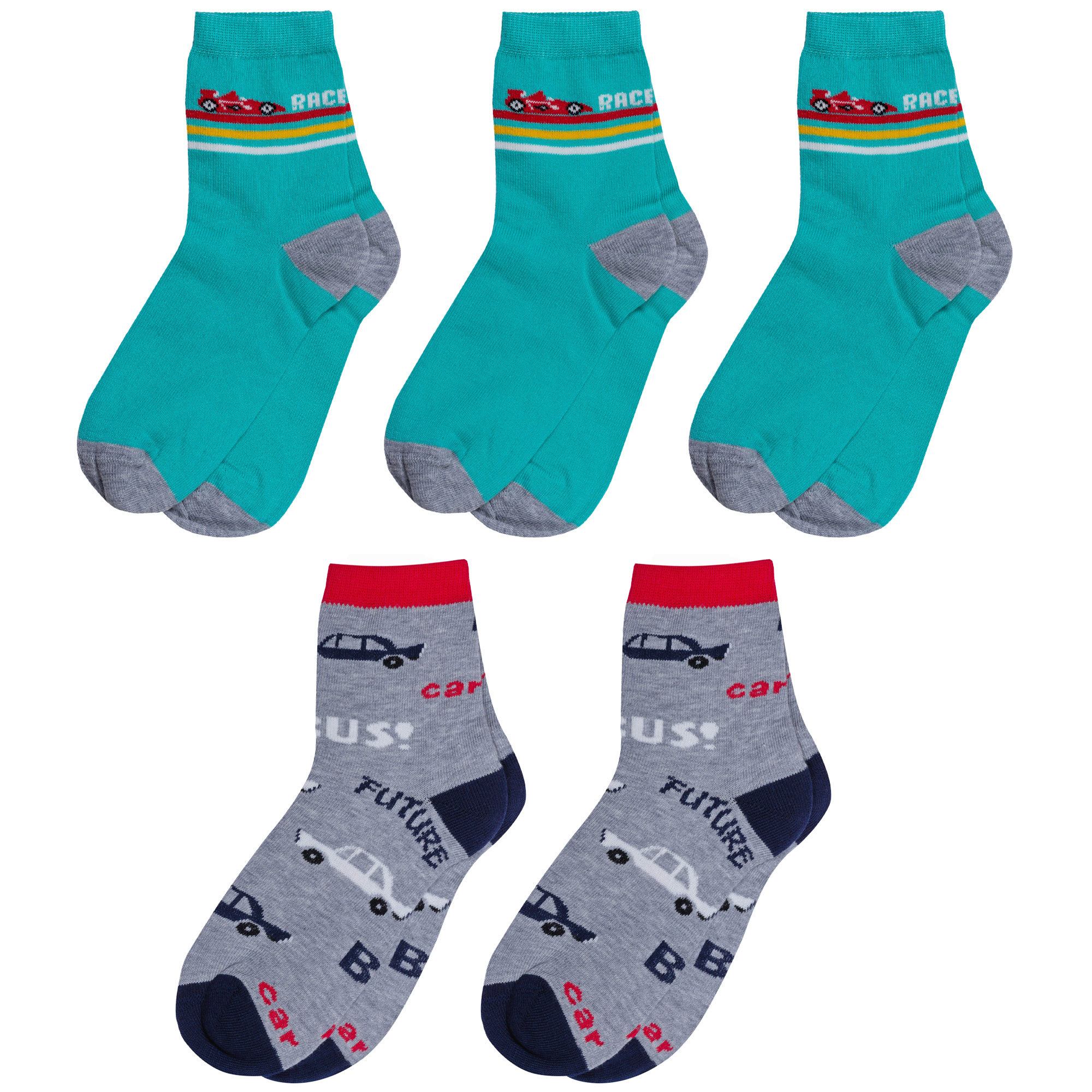 

Носки детские Rusocks 5-Д3-13501, бирюзовый; серый, 20-22, 5-Д3-13501