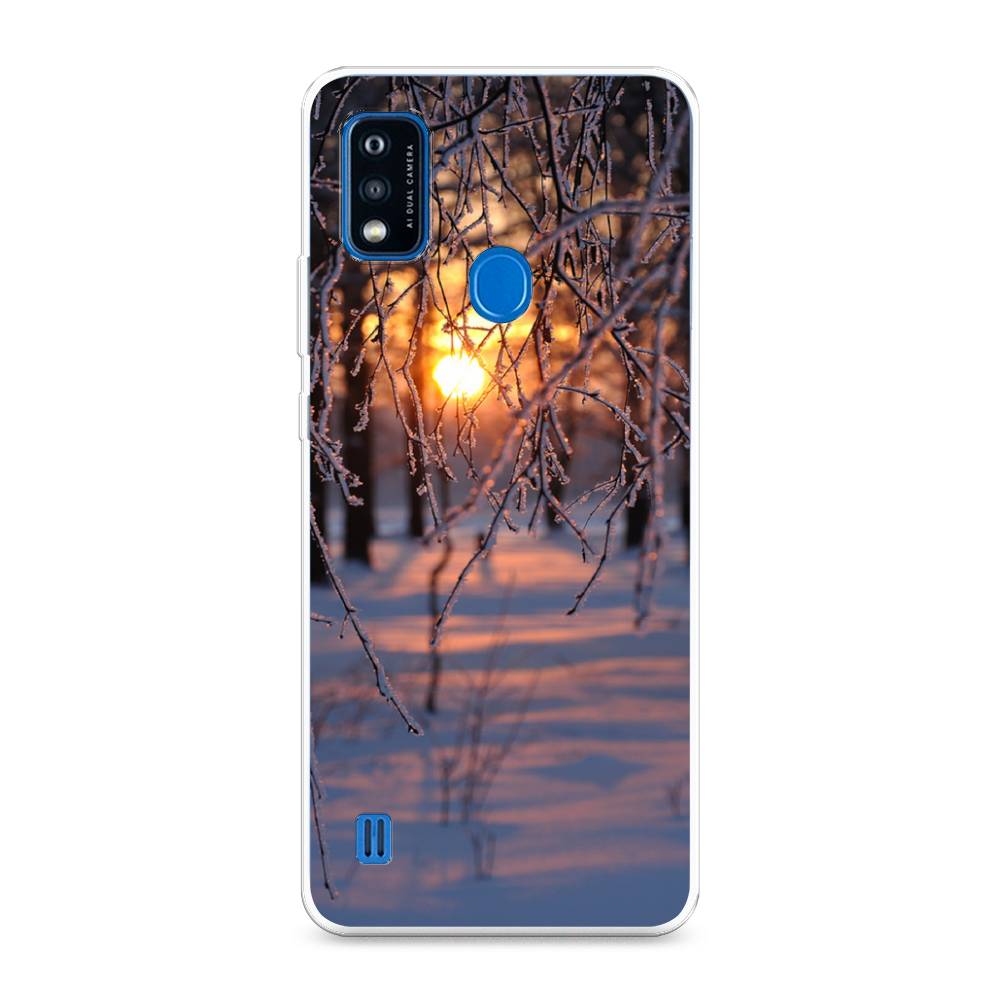 

Чехол на ZTE Blade A51 "Зима 7", Оранжевый;розовый;черный, 134550-2