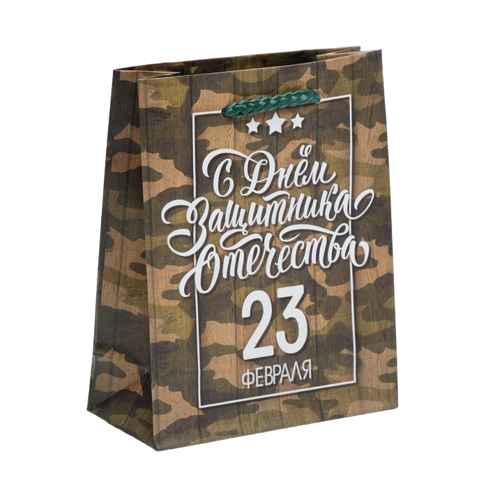 

Пакет ламинированный вертикальный «С днём защитника», S 12  15  5.5 см, Разноцветный
