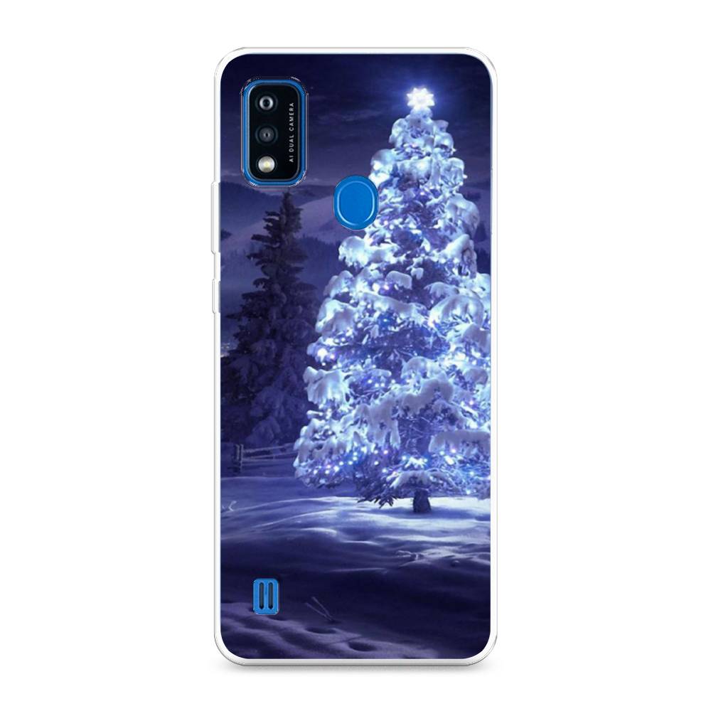 

Чехол на ZTE Blade A51 "Зима 4", Синий;черный;белый, 134550-2